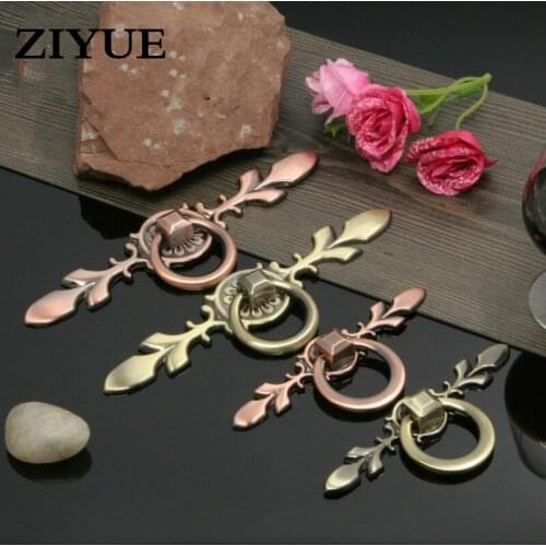 2pcs Free Shipping Antique Hood Trolley Cabinet Drawer Wardrobe Bronze Classical Single Hole Handle