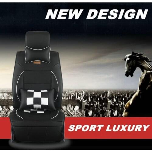 Free Shipping Special Offer Danny Leather Car Seat Cushion Universal Front & Rear Complete Set