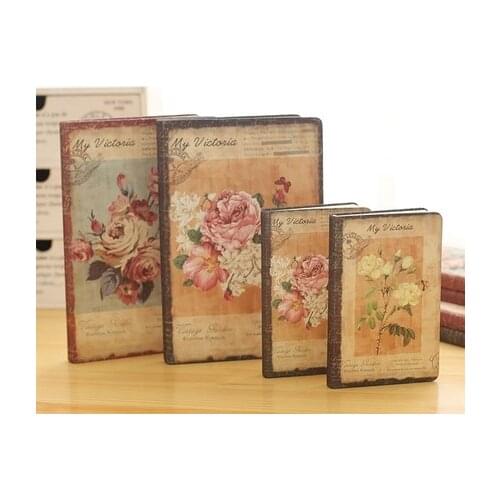 Flower Notebook EU Retro Cloth Cover Notebook Personal Diary Book Vintage Notebook Student Stationery School Supplies