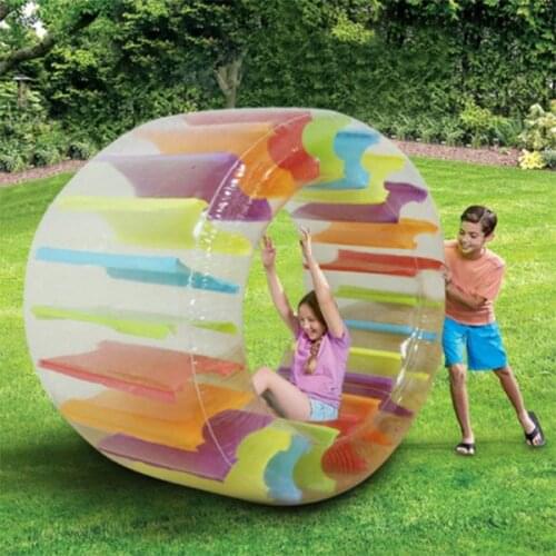 Large Inflatable Land Wheel Jumbo Party Wheel Kids Indoor Outdoor Pool Playing 90 x 60cm ZJ55