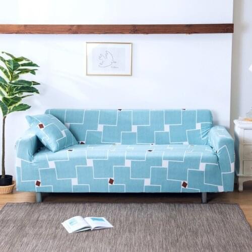 Simple Elastic Sofa Slipcovers Stretch Sofa Cover for Living Room Sectional Corner Chair Protector Couch Cover 1/2/3/4 Seater
