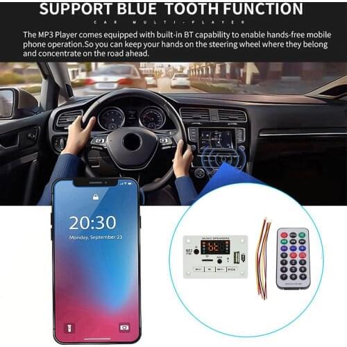 DC 5V /12V MP3 Decoder Board Bluetooth with Remote Control Audio Module