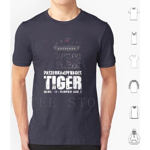 Tiger Tank T Shirt Cotton Men Diy Print Tiger Tank Fibel Wwii Panzer Panther Kingtiger Manual Transmission Iv Achtung Armor