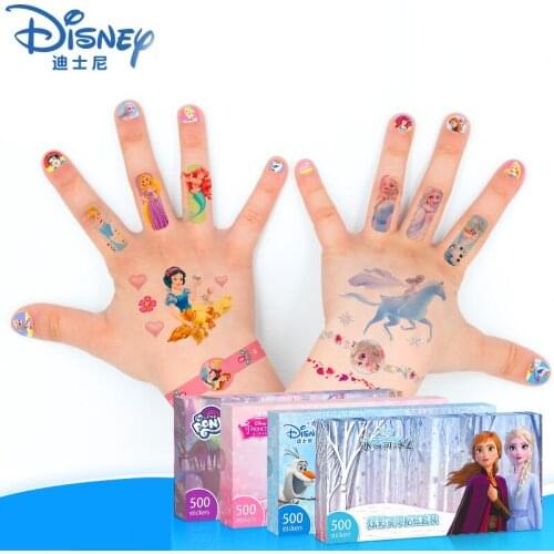 Girls Frozen 2 Elsa Anna Makeup Toys Nail Stickers Disney Snow White Pony Kids Waterproof Tattoo Sticker Pretend Play Toys
