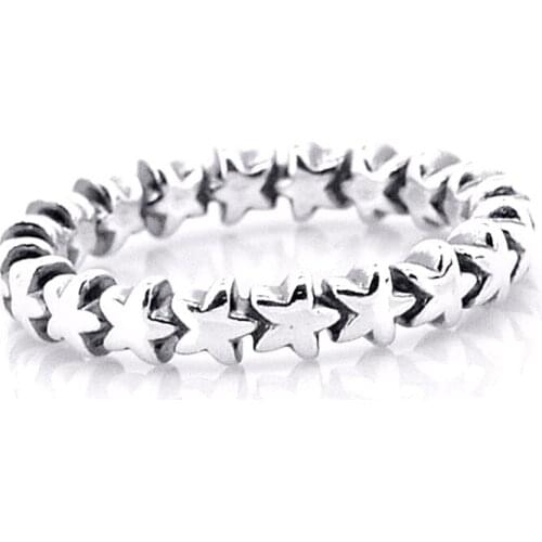 Star Rings 100% 925 Authentic Sterling Silver Jewelry Wholesales Free Shipping