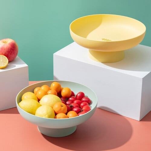 Round Candy Snack Tray Stand Fruit Picnic Food Dishes Pastry Box Cake Display Drying Food Storage Dustpan Household
