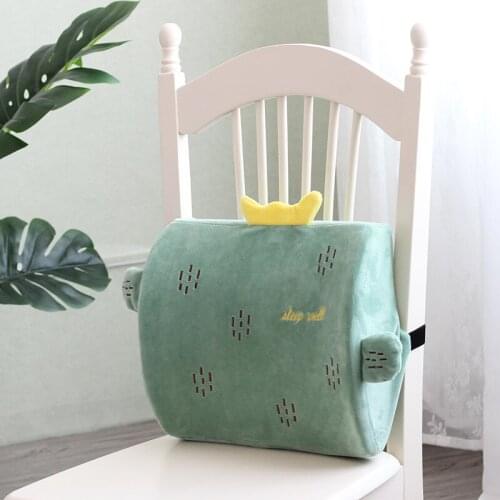 Cartoon Office Chair Waist Cushion Memory Cotton Car Back Cushion Pillow Waist Pillow For Pregnant Women Removable And Washable