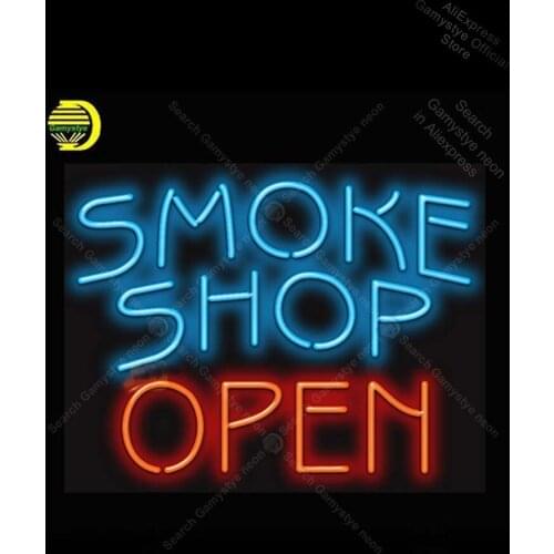 Neon Sign for Smoke Shop Open Neon Light Neon Bulb sign Beer Bar Light Advertisement Cold Neon neon wall lights neon light decor