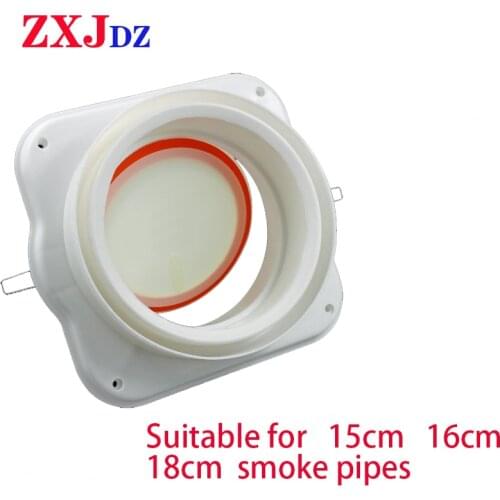 Range hood check valve Kitchen cooker hood air outlet check valve common flue check valve exhaust pipe upwind valve anti-odor