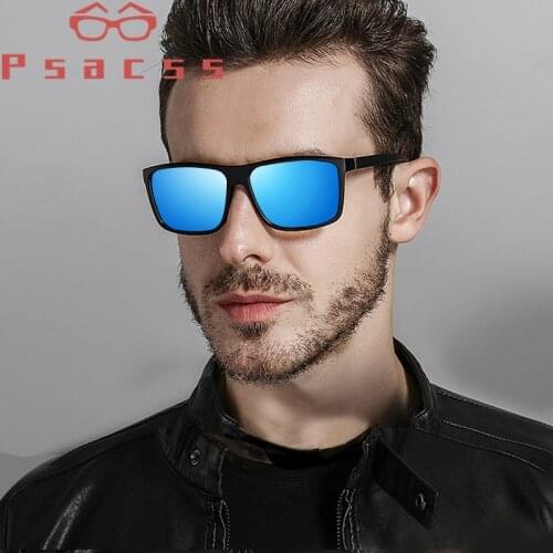 Psacss Square Polarized Sunglasses Men Handsome Driving Mirror Sun Glass Male High Quality Retro Lunette De Soleil Homme Shades