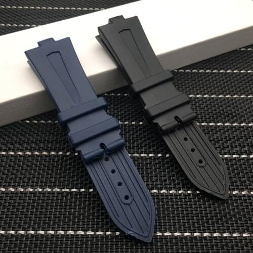 25x9mm Silicone rubber strap for Vacheron Constantin 2300V mn Electronic watchbands VC47660 waterproof watches accessories