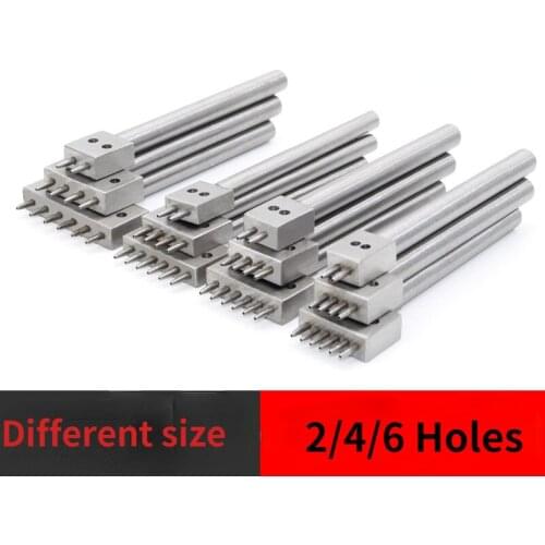 DIY Leather Hand Tools Wholesale Row Punching Circular Chop Round Hole Punching Spacing Round Punching Leather Stitching