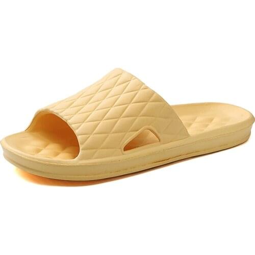 Summer Womens Indoor Shoes Landing Silent Flat Sandals Home EVA Flip-Flops Female Non-Slip Deodorant Bathroom Household Slipper