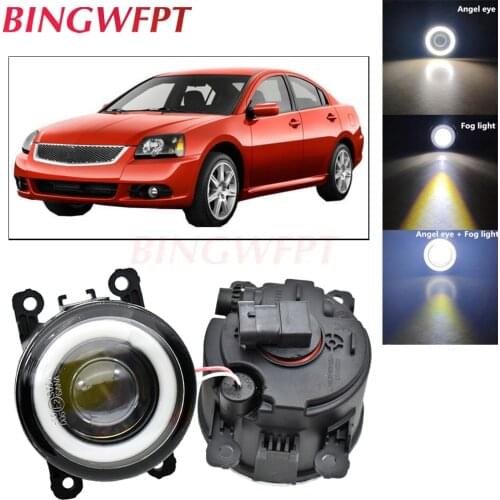 2pcs NEW Car styling Angel Eyes front bumper LED fog Lights For Mitsubishi Galant DJ_ ED_ EF_ Saloon 2003-2007
