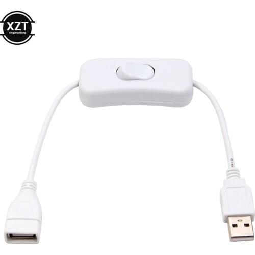 28cm Male To Female USB Cable With Switch ON/OFF Cable Extension Toggle For USB Light Fan LED Strip Power Line 2A Current