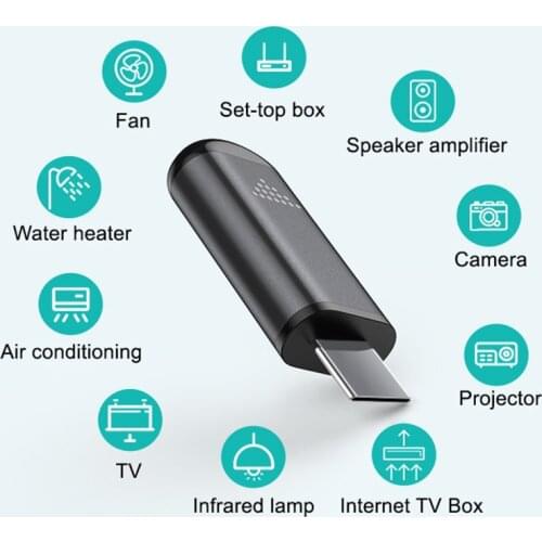 USB Type C Micro USB Interface Wireless Infrared Smart Mobile Phone APP Remote Control IR Devices Remote OTG Adapter