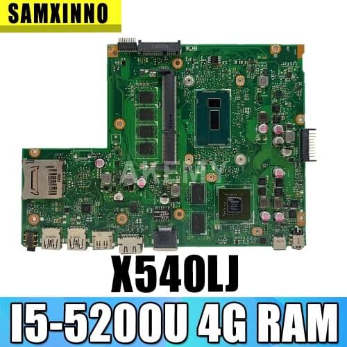 X540LA For Asus GT920M X540L X540LJ F540L F540LJ CPU/I5-5200U 4GB/Memory laptop motherboard tested 100% work original