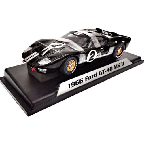 1:18 Scale 1966 Ford GT-40 GT40 MK II Alloy Car Model Metal Diecast Toy Vehicle for Collection Gift Souvenir Collectible Show