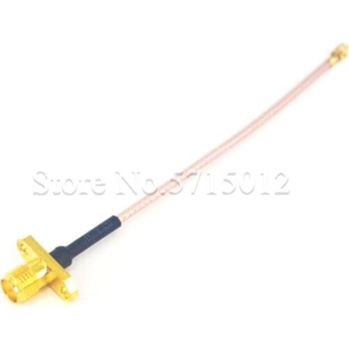 1pcs RF Connecting Wire IPX Turn to SMA Famale Head Rhombus Two Hole Fixed Extended Wire 10cm Antenna Cable