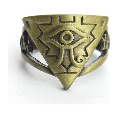 10 Pcs/lot Anime Yu-Gi-Oh Rings Toys Cosplay Yu Gi Oh Finger Ring Metal Pendant Toy Gift
