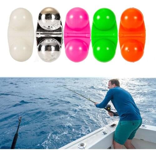 10Pcs Fishing Rattle Beads Double Rattle Attractive ABS Assorted Attractor Beads for Angling