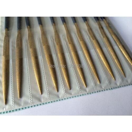 10pcs a set The high-quality goods 5*180mm The half round shape of a colorful handle diamond files tool