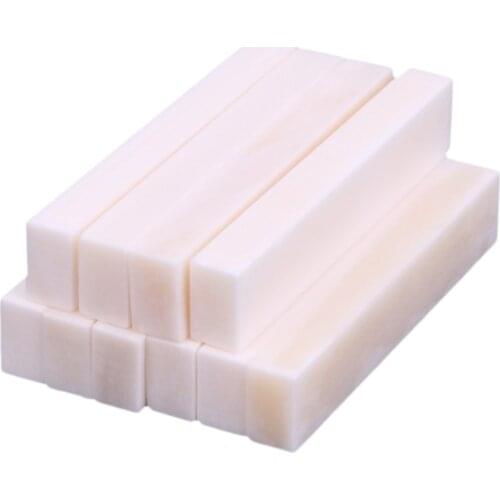 10 Pc Hard Buffalo Bone Blank Saddle Nut For Accoustic/Classical Guitar DIY