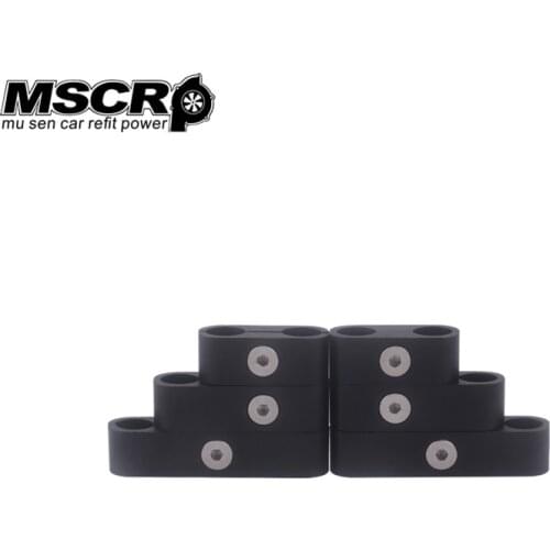 6pcs SBC 350 Spark Plug Wire Separators Dividers Looms Aluminum Alloy Suits 7mm 8mm 9.5mm