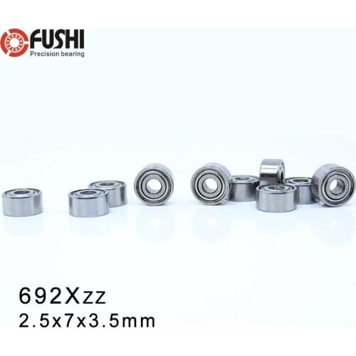 692XZZ ABEC-1 (10PCS) 2.5x7x3.5mm Miniature Ball Bearings 619/2XZZ