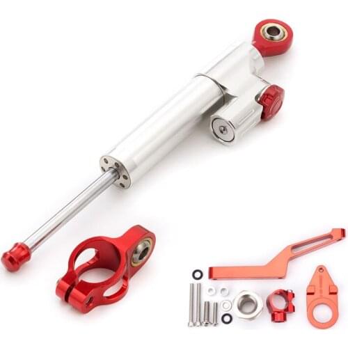 Aluminum Motorcycle For Kawasaki ZX6R ZX 6R 2009-2017 Support Kit Steering Stabilizer Damper Mounting Bracket Complete Set