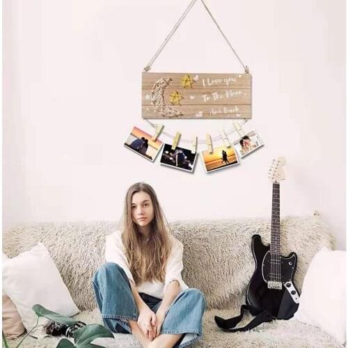 Wooden Photo Frames, Swinging Tables, Hanging Photo Frames Wooden Retro Photo Wall Custom Various Specifications and Styles