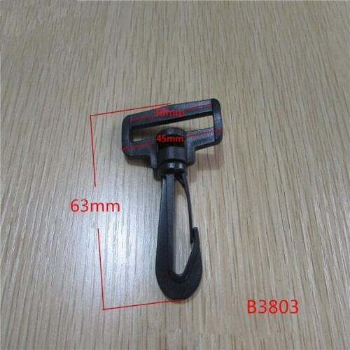 AINOMI baby carrier sample 38mm Inside Width Swivel Snap Black Plastic Buckles Lobster Clasp Rotary Hook 1.5inch