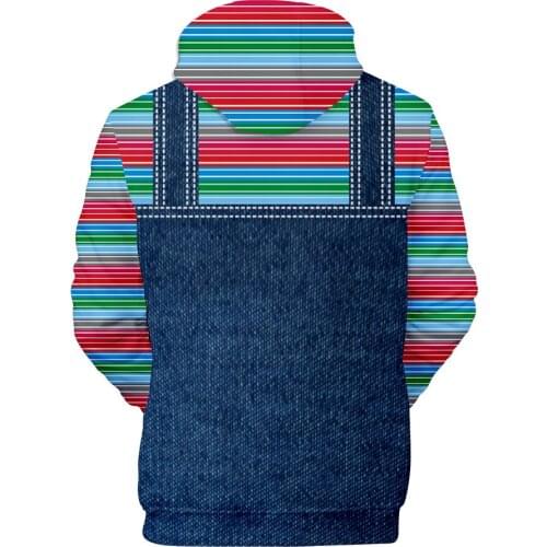 Personality Kids Hoodies The evil Good Guys toy 3d Printed Boy Girl Hoodie halloween Chucky Sweatshirt Casual Children Clothing