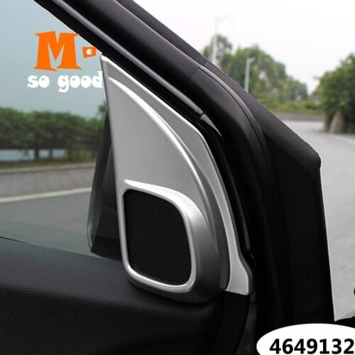For Honda CR-V CRV 2012 13 14 15 16 17 Car Head front door A-Pillar stereo Loud Speaker trim Cover ABS Matte accessories