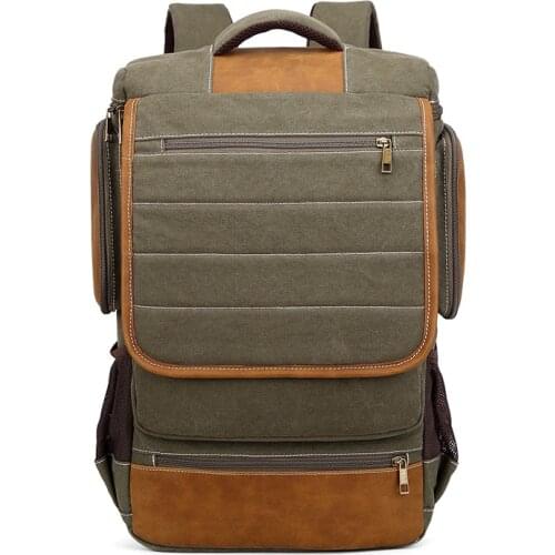 Travel High Capacity Bag Outdoor Canvas School Vintage Bag Backpack Travel Multi-functional For Canvas Hiking Bag Mens