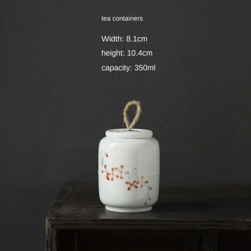 Kiln White Tea Pot Large Sealed Ceramic Pot Jade Porcelain Storage Tank Full Color Tea Warehouse Tea Box Tea Storage Tea Tins