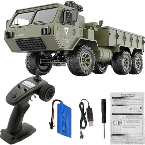 Fayee FY004A 1/16 2.4G 6WD Rc Car Proportional Control US Army Military Truck RTR Model Toys