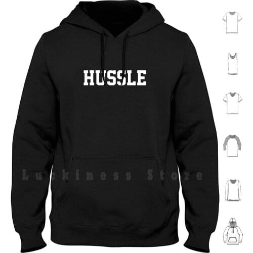Hussle Hoodie Long Sleeve Hustle Hustler Hussle Hussla Hustla Rap Hip Hop Trap East Coast West Coast Dirth South