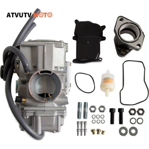Carburetor+Intake Manifold For Yamaha Warrior 350 YFM350 X 1987-2004 ATV Quad Carb Hand Choke Big Bear 350 1987-1998 Kodiak 400