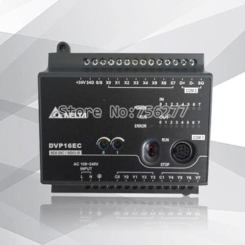 PLC controller EC3 series DVP16EC00R3 DVP16EC00T3 100-240VAC 16-point host 8DI 8DO Relay output New in box