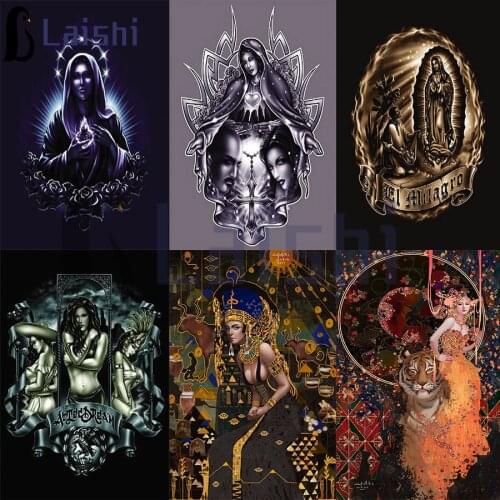 Full drill square Mexico Guadalupe, Our Lady, Cleopatra Series Diamond Embroidery Full round Diy diamond painting Diamond Mosaic