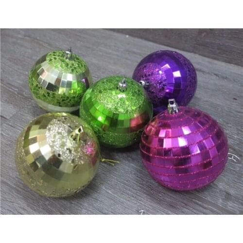 Christmas Decoration Ball Pendant 8CM Polygon Ball Ornament Mirror Ball Modeling Decoration Ball Holiday Decoration Ball