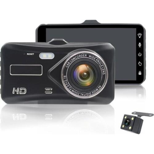 The new 4-inch dual-lens driving recorder DVR to the touch definition night vision reversing Multifunctional