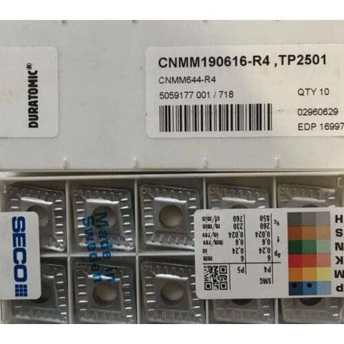 ORIGINAL 10PCS CARBIDE INSERT CNMM 190616-R4,TP2501