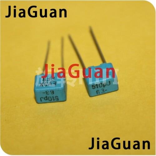 20PCS NEW EVOX PFR 510PF 63V P5MM MKP 511/63V film EVOX-RIFA PFR5 511 510PF/63V 0.51nF/63V 510P 63V511