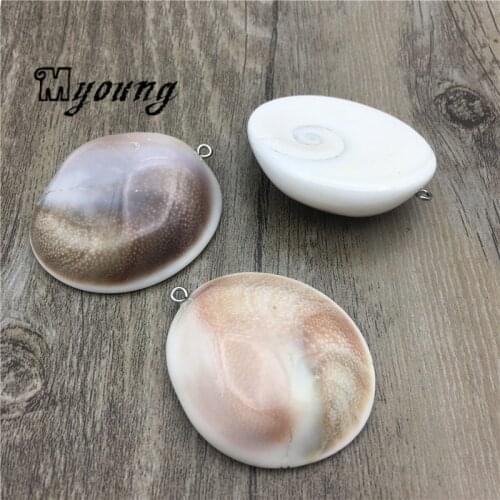 Freeform Natural Shell Pendants,Gunuine mussel Charms For DIY Jewelry MY2044