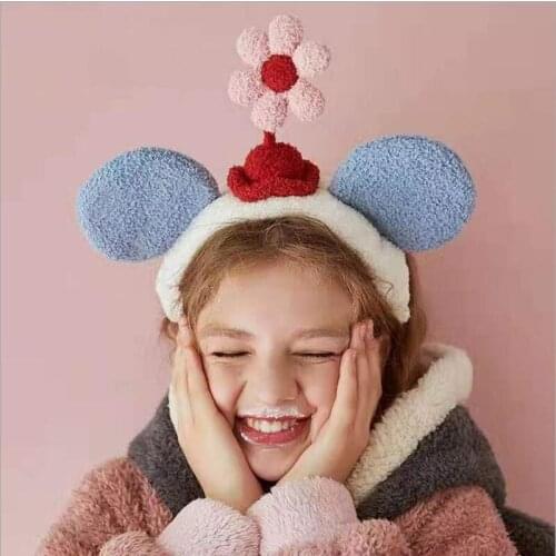 Face Wash Hair Band Sweet Girl Cute Cartoon Small Flower Headband All-match Hair Accessories Simple Headband