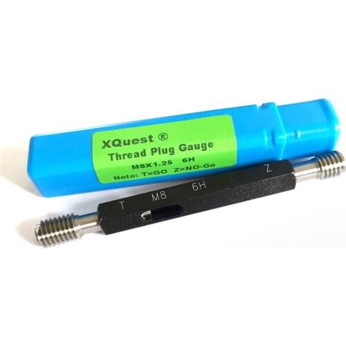 Xquest 6H Right hand Metric thread plug gauges M8 M8X1.25 M8X1 M8X0.75 M8X0.5 Fine Thread gage Thread detection gauges M8*1