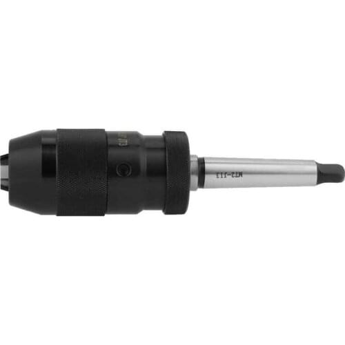 Self Tighten Keyless Lathe Drill Chuck 1-16mm Capacity 45# Steel With MT2-JT3 Taper Arbor
