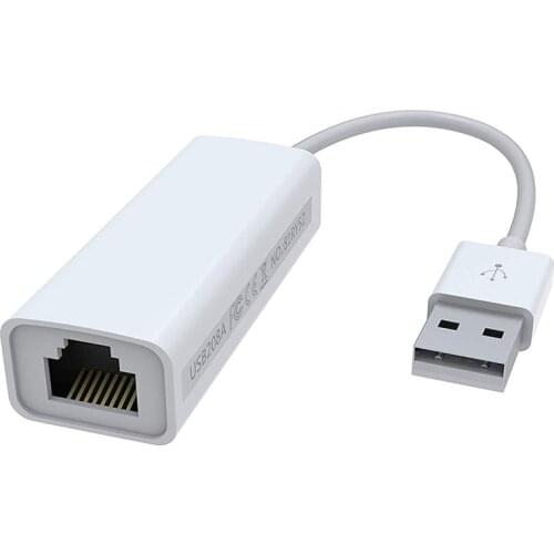 USB 2.0 To RJ45 Gigabit Ethernet Adapter, Full 10/100 Mbps LAN Network Adapter For Windows, Mac, Chromebook, Linux, Surface Pro